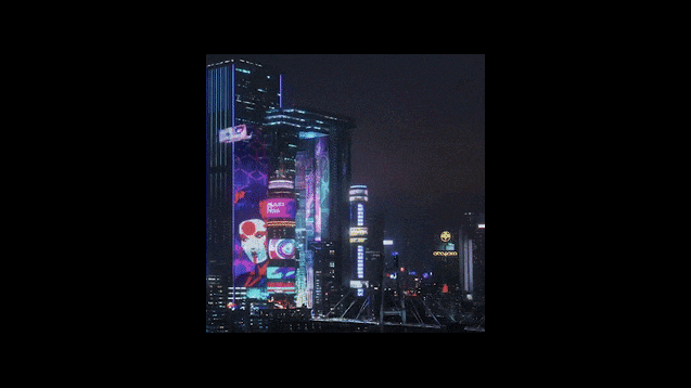 Cyberpunk 2077 Night City live Wallpaper 1080p on Make a GIF