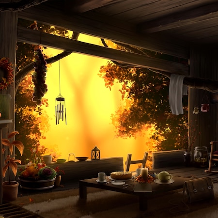 Treehouse Autumn Sunset