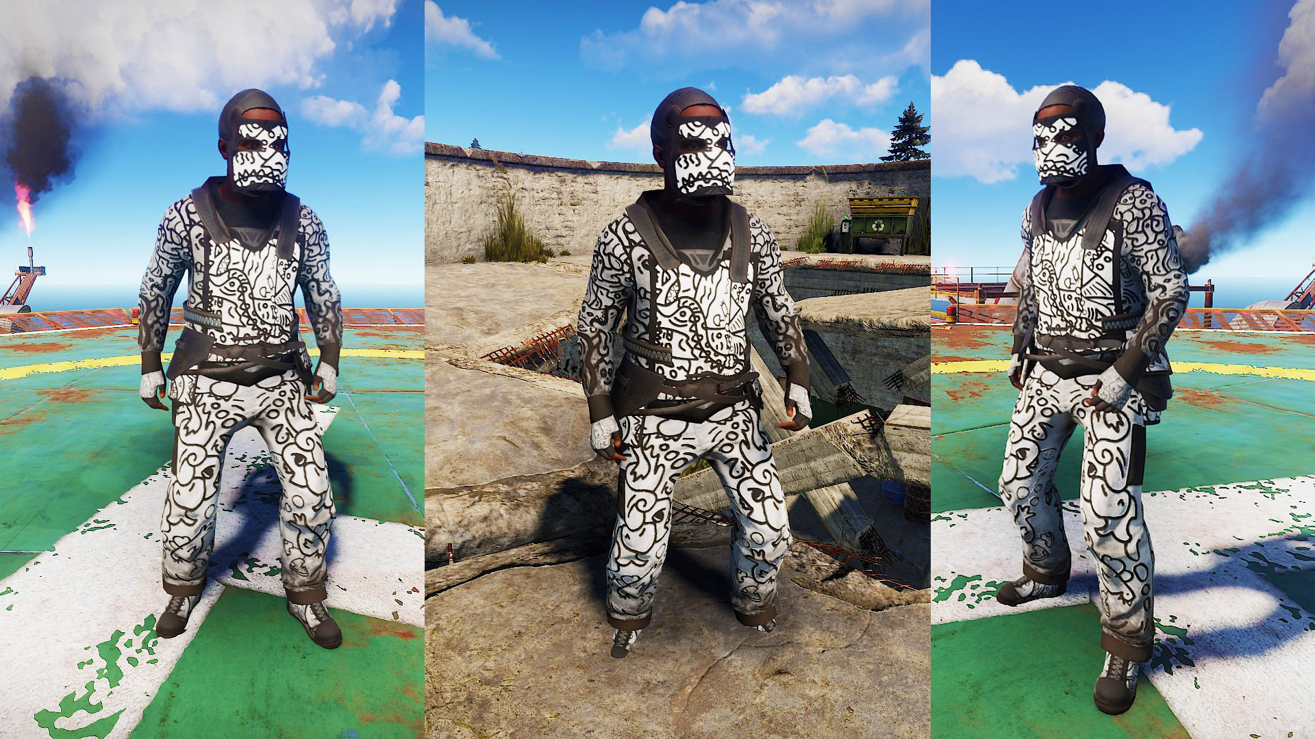 Doodle Metal Facemask screenshot 1