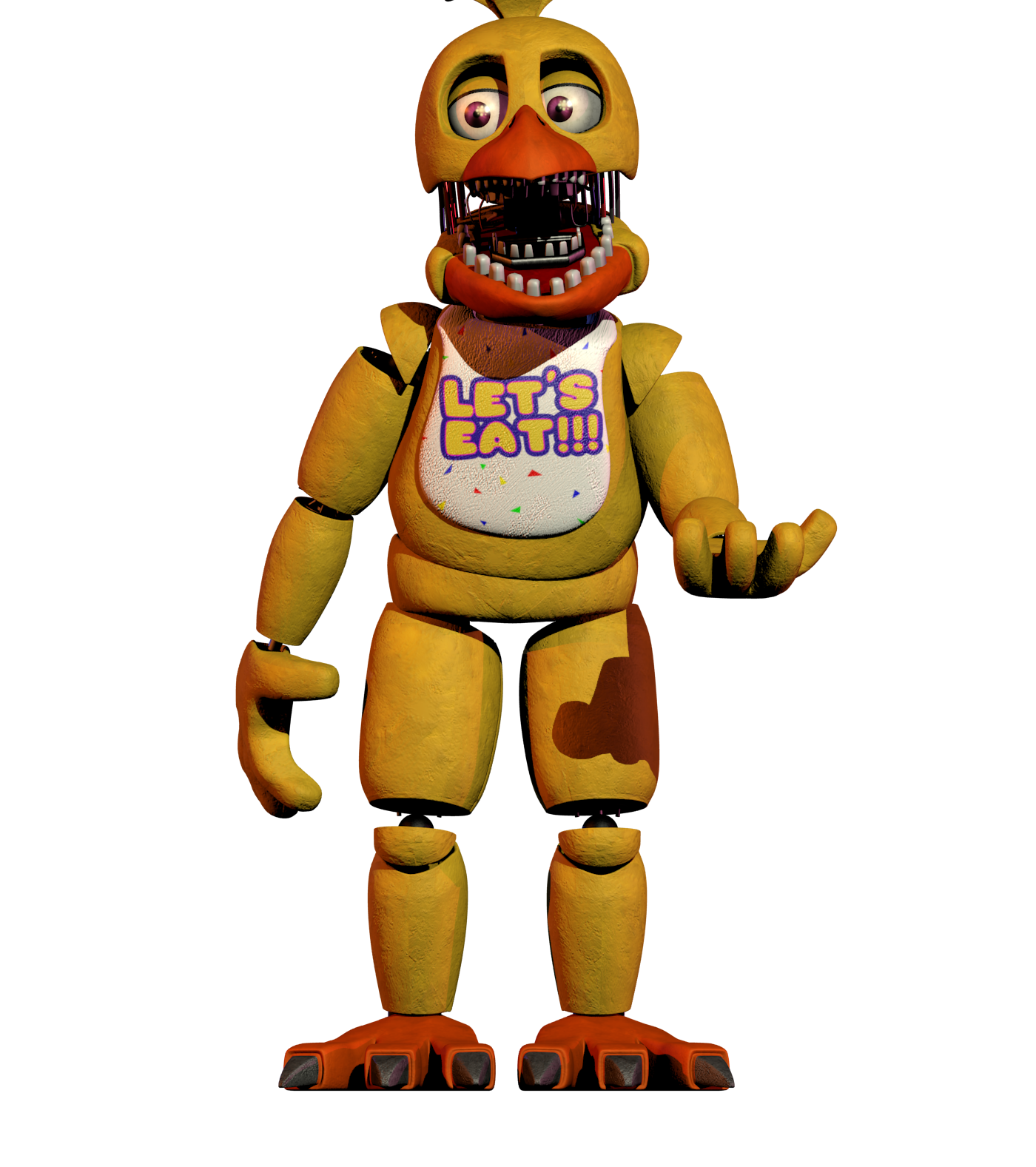 Картинки сломанной чики из фнаф 2