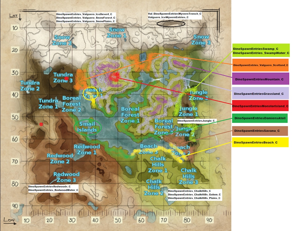 Steam Community :: :: Valguero Spawn Map with Markup