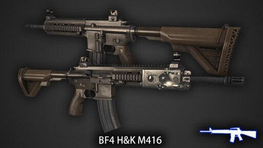 Steam 创意工坊::BF4 H&K M416 战地4 黑克勒&科赫M416