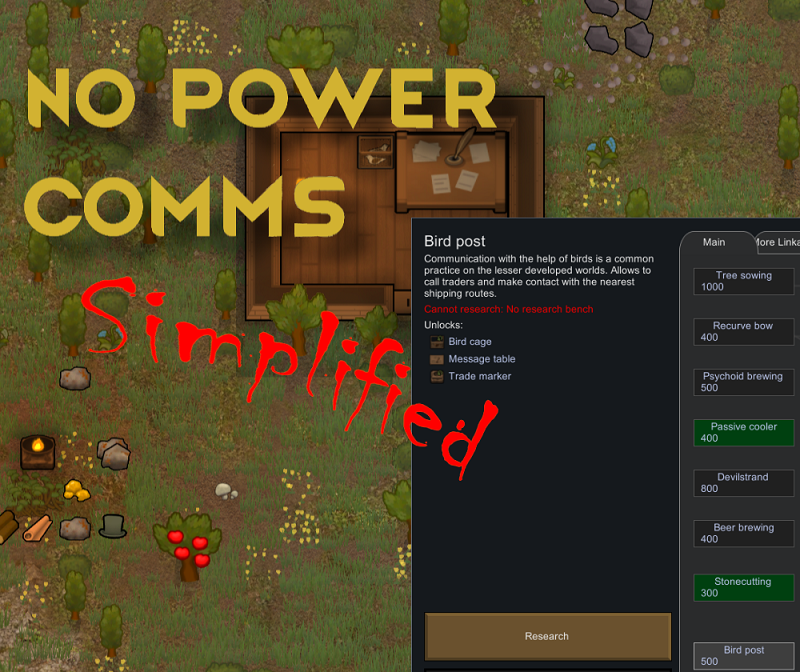 rimworld comms console not working