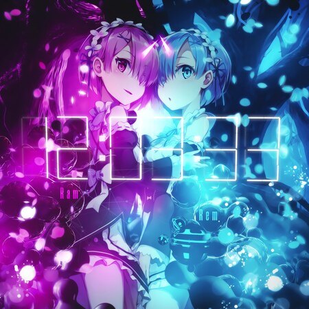 Rem And Ram with Clock That Moves With Mouse