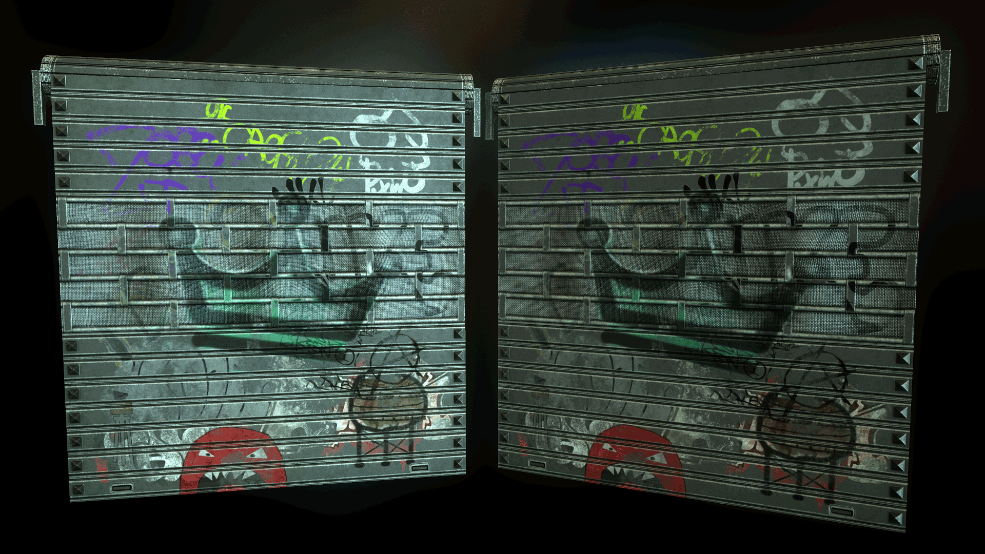 Vandalized Shop Door thumbnail 3