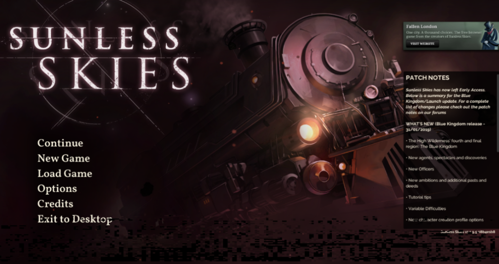 Sunless Skies: Sovereign Edition no Steam