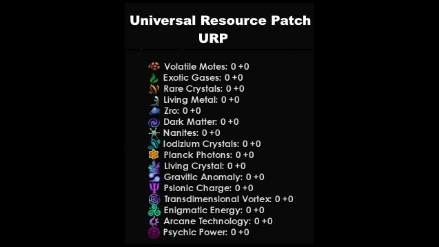 Steam Workshop Universal Resource Patch 2 3 A searchable list of all resources in stellaris with their ids for spawning into the game usings cheat codes. universal resource patch 2 3