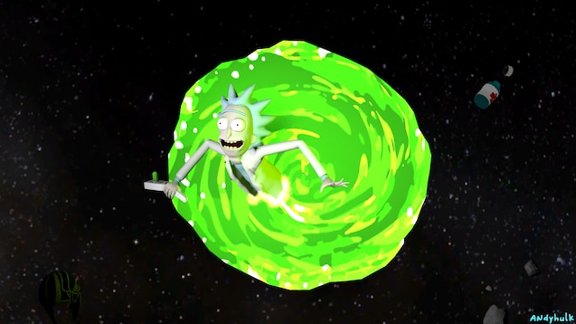 Download Rick And Morty Portal Space Wallpaper