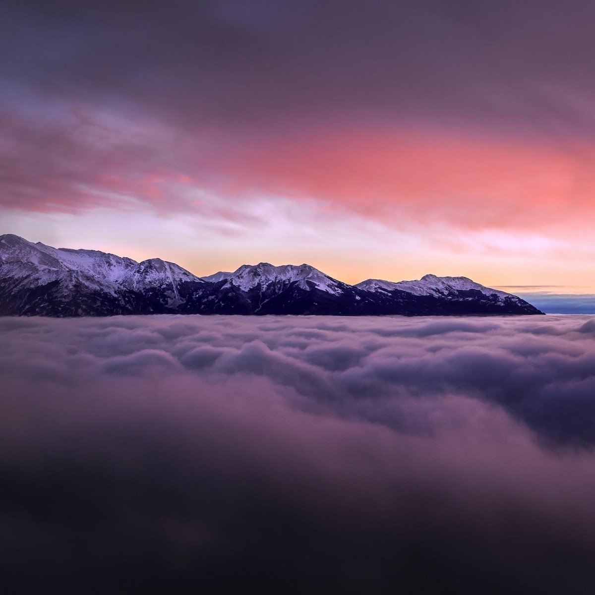 Mountains in the clouds