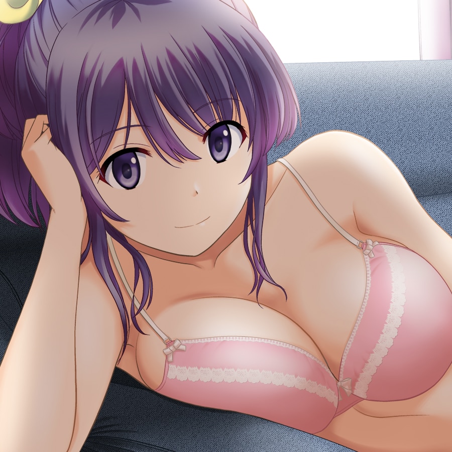 名刺の絵 | Beautiful Anime Girl on the Couch
