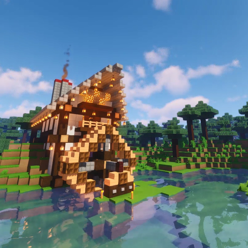 Steam Workshop Peaceful Minecraft Waterwheel