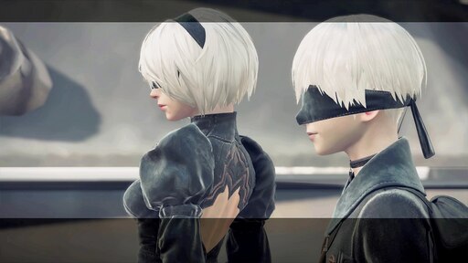 Сообщество Steam: NieR:Automata™. 2B and 9S, love these children.