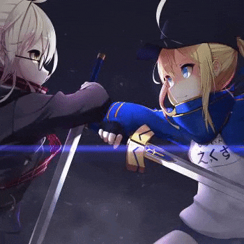FGO II Heroine X VS Saber II 2560x1080
