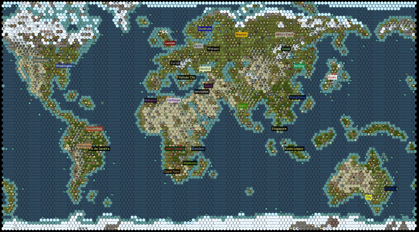 civ 5 huge earth map