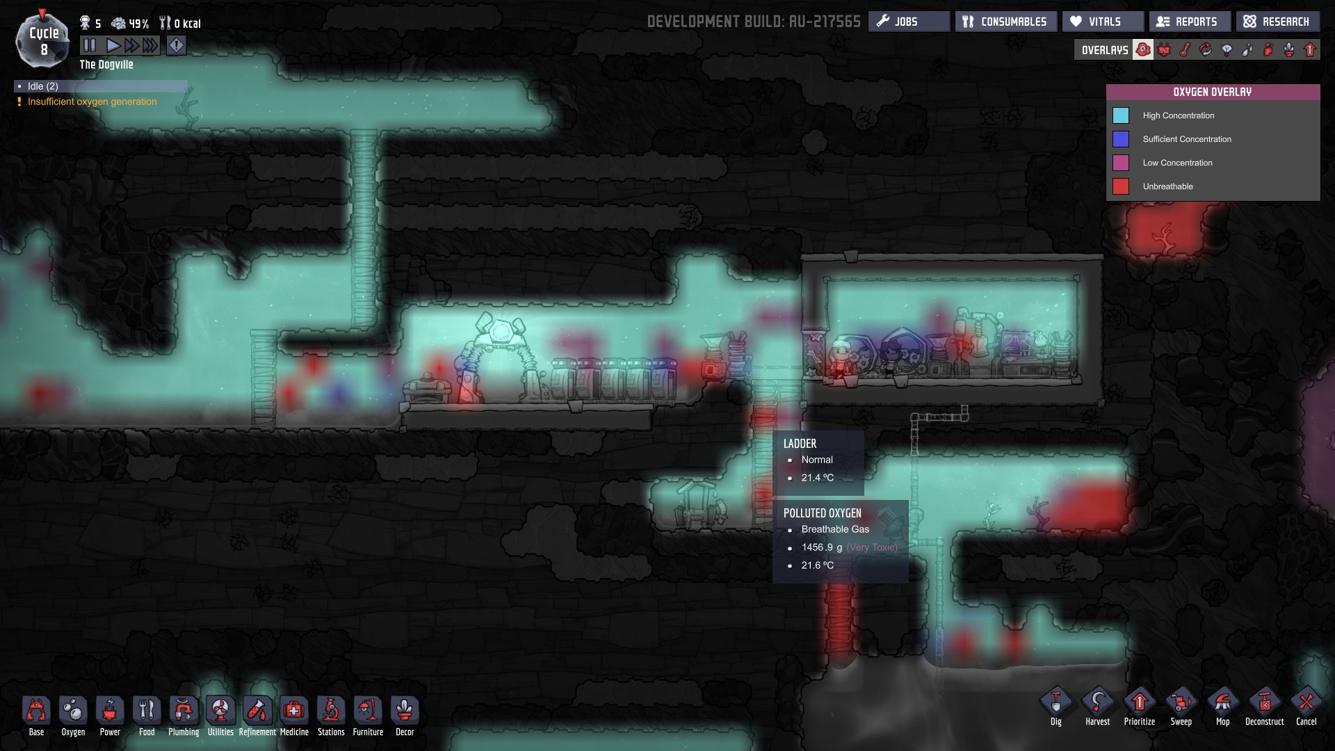 Steam Kozosseg Kepernyomentes 変わった要素と言えばこのゲーム 名前にもある通りoxygen 酸素 管理が重要な ゲームなのだ 自分は最初何も考えずにゴリゴリ削って周りをやたら掘り進んでしまったが 酸素管理する必要上適度に区画分けしたほうが良いみたい