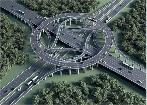 Пересечение дороги фото Пересечение дороги фото