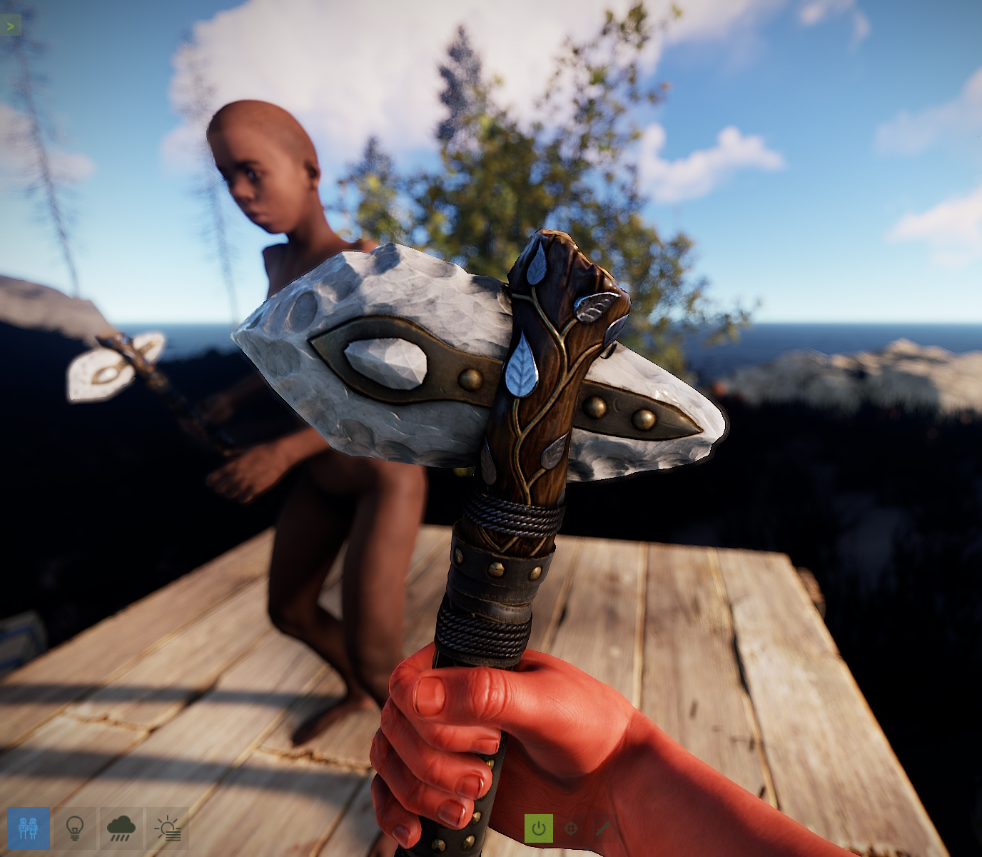 Silver Leaf Stone Hatchet thumbnail 2