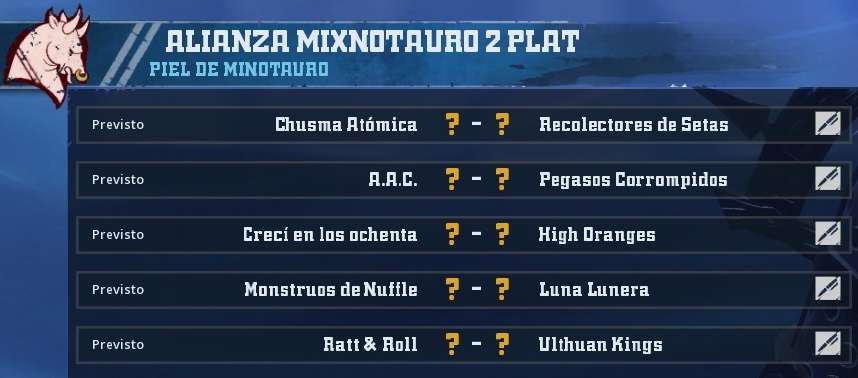 Liga Alianza Mixnotauro 2 - División Cuerno de Plata /Jornada 5 - hasta el domingo 30 de junio 2787F4632166C72C15E1F4A56E044D1E766044C5