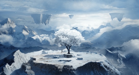 White Tree Snow Wallpapers Hdv