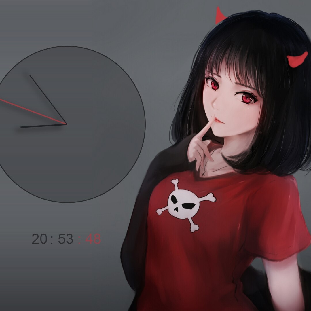 Cute Devil - Clock