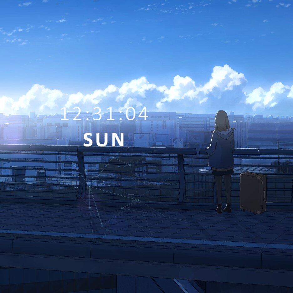Dawn on the platform - Clock / v.1
