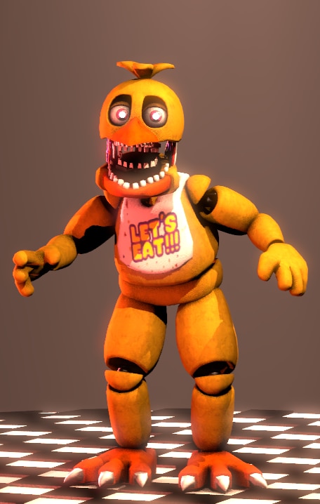 ArtStation - unwithered chica and withered chica