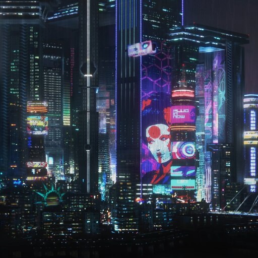CYBERPUNK 2077 BACKGROUND AMBIENT NOISE NIGHT CITY 
