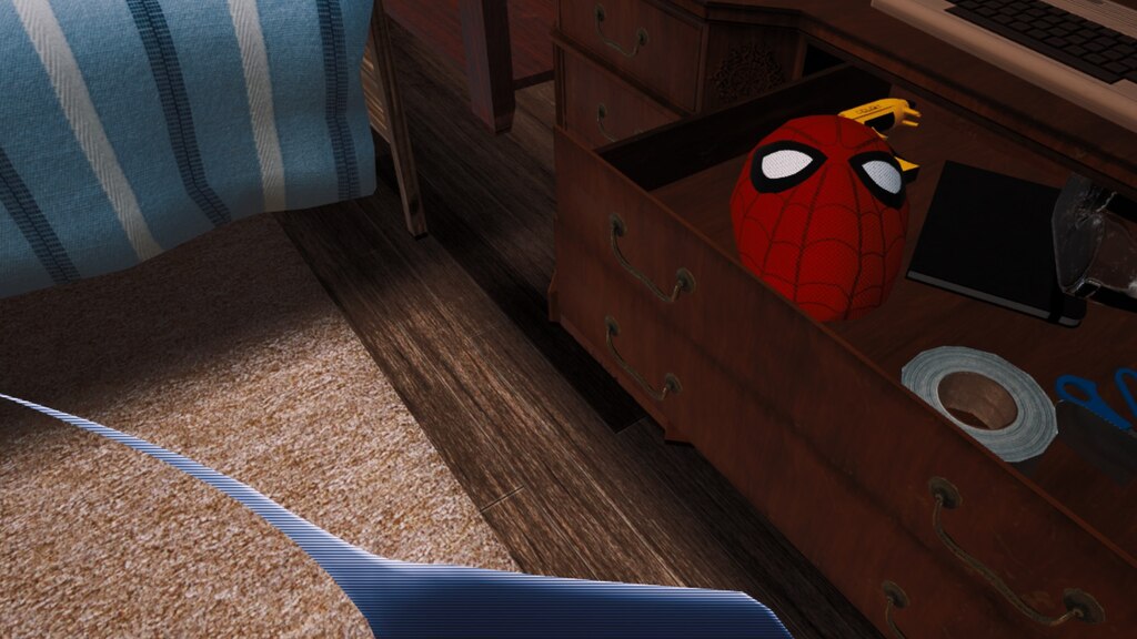 Virtual reality spider clearance man