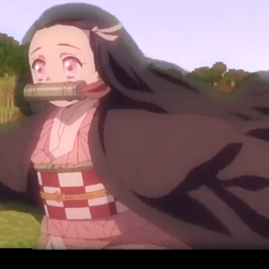 Nezuko runing Demon slayer