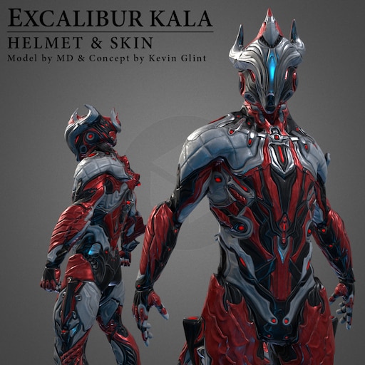excalibur warframe helmet