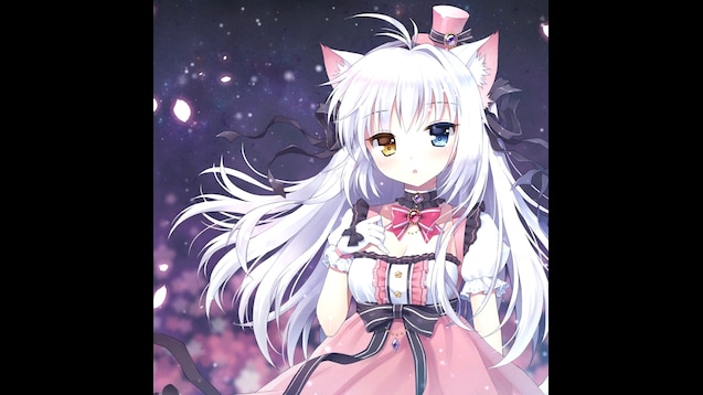 Steam Workshop White Hair Anime Girl