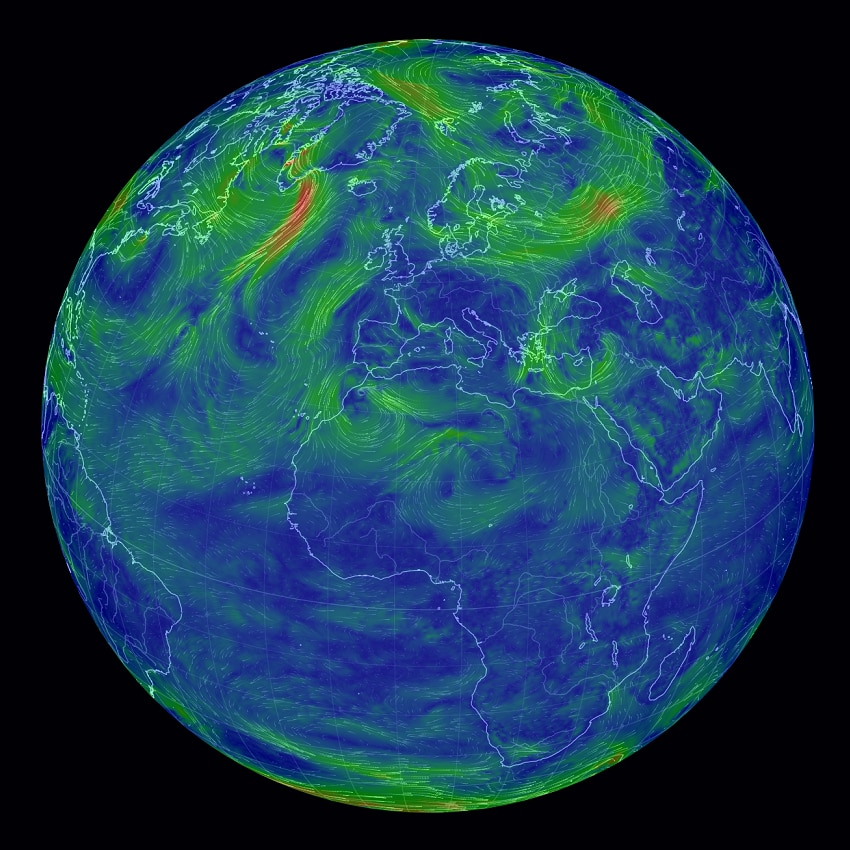 Configurable visualization of global weather conditions from https://earth.nullschool.net/