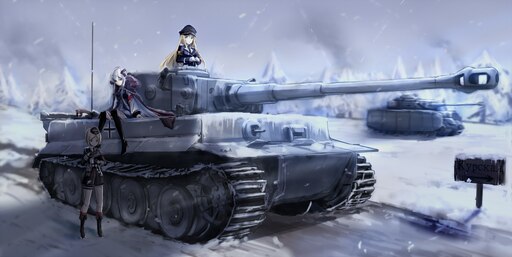 Фута танк. Сабатон панцеркампф. Girls und Panzer тигр 2.