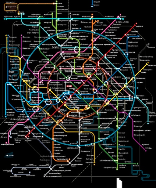 Самая новая схема московского метро Самая новая схема московского метро