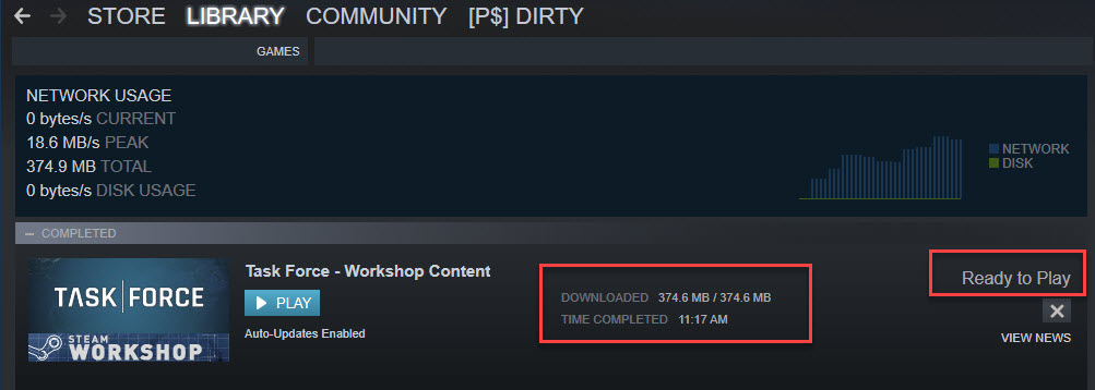 Is there a way to force download Steam workshop contents with