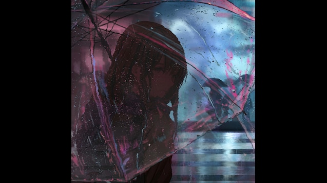 Steam Workshop Anime Girl In Rain With Umbrella 4k T0