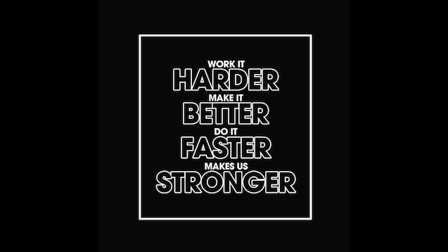 Faster harder песня speed up. Harder better faster stronger. Песня harder better faster stronger. Harder better faster stronger обложка. Work it harder русская версия.