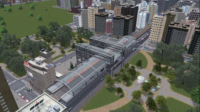 Steam Workshop Elevated Over Road Train Station 路上高架車站