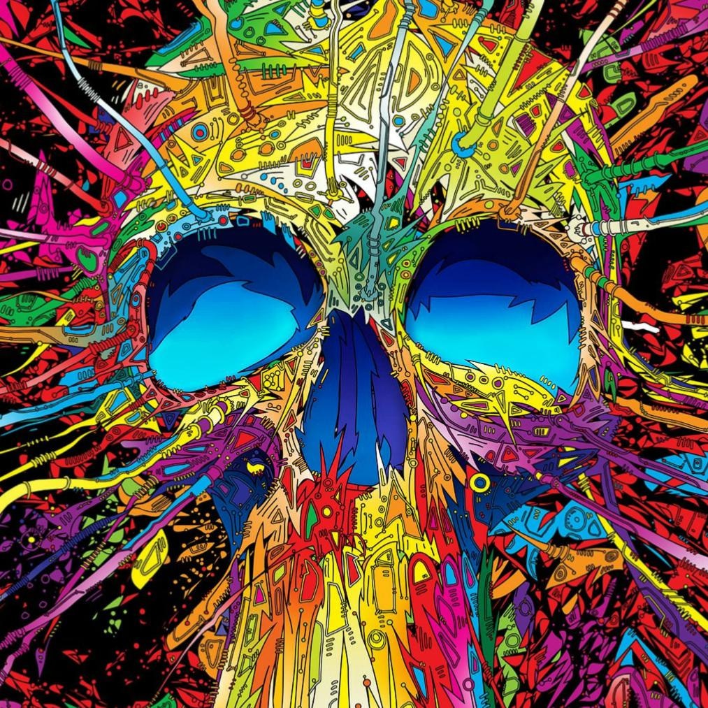 Psychedelic Skull