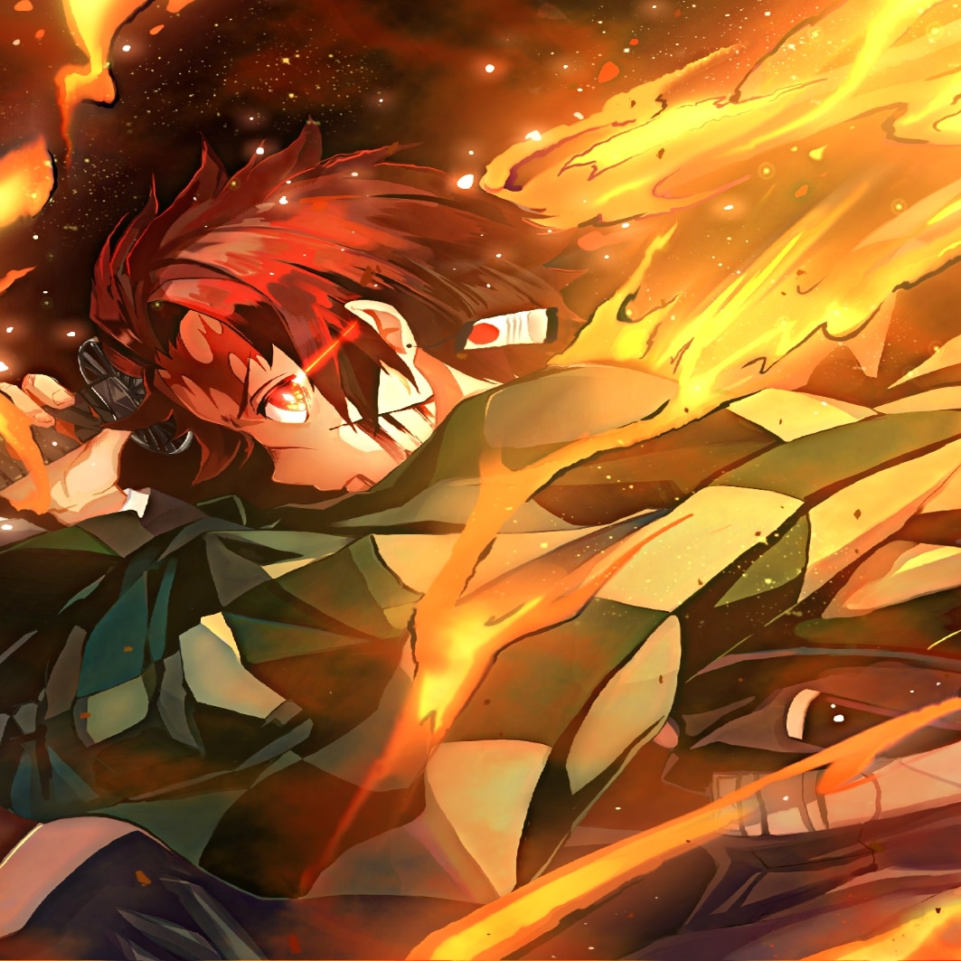 Kimetsu no Yaiba Fire God remade 2560 x 1440