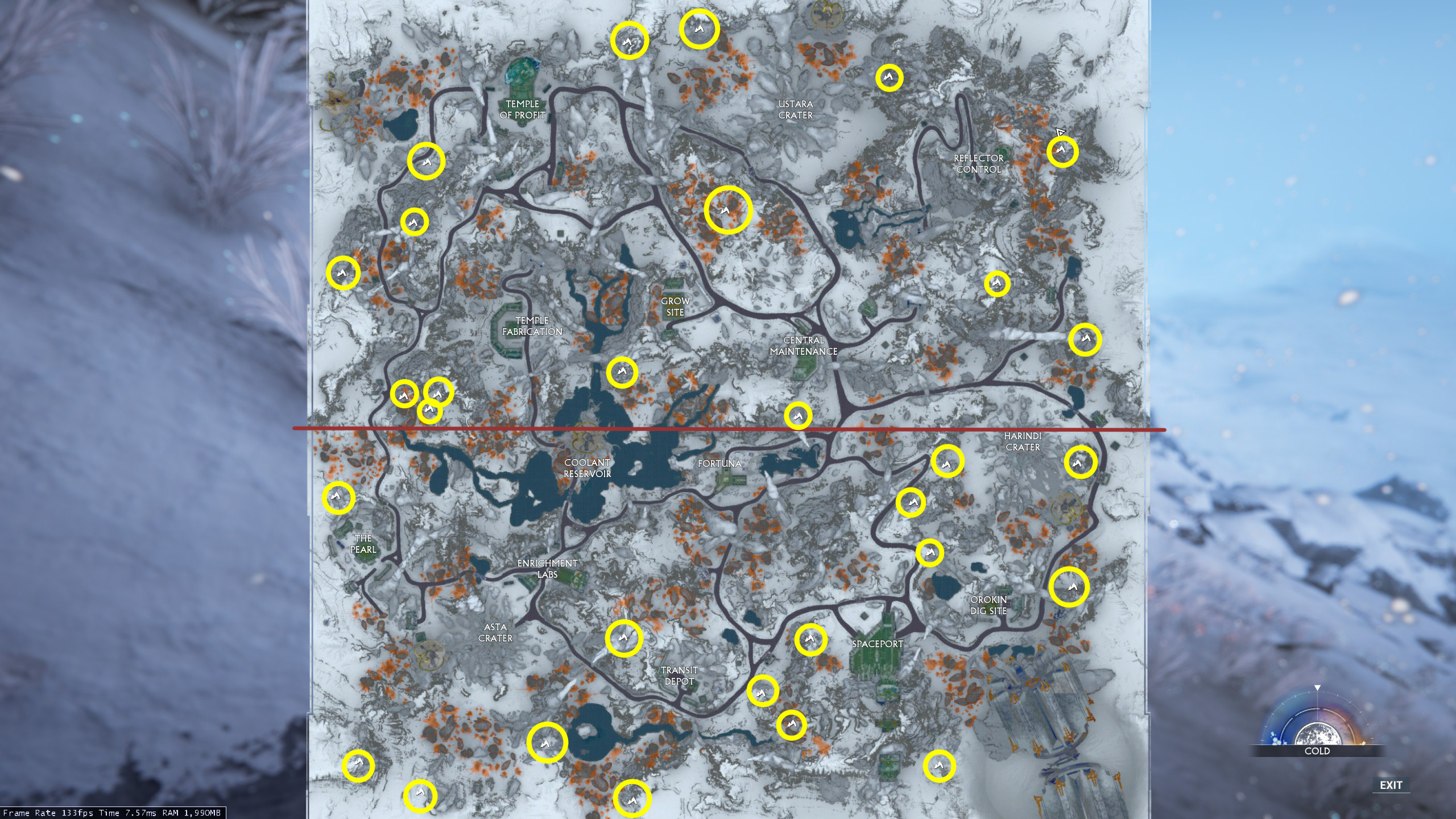Just follow the circles on the map to find each tomb on your own Map on Orb ...