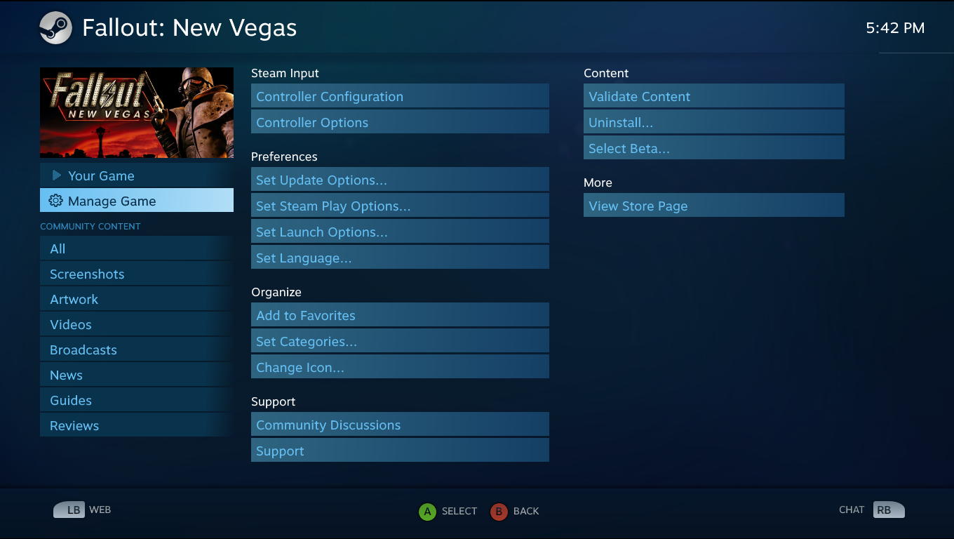 Configuration] Fallout: New Vegas - Project Nevada - DualShock 4 Steam  Controller Profile : r/SteamController