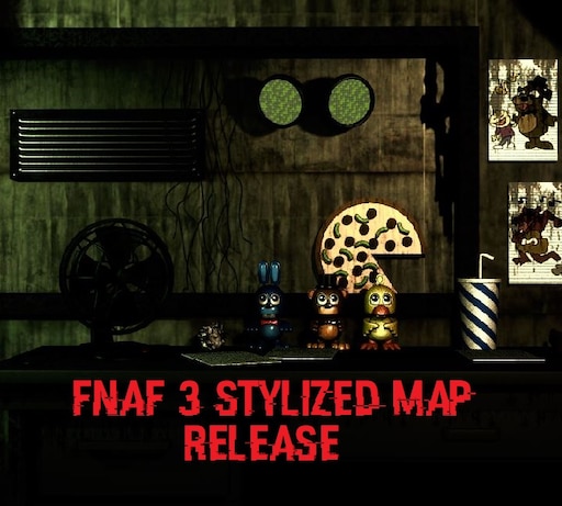 Steam Workshop::[FNAF/GMOD] FNaF 1 Stylized Map (Cancelled)
