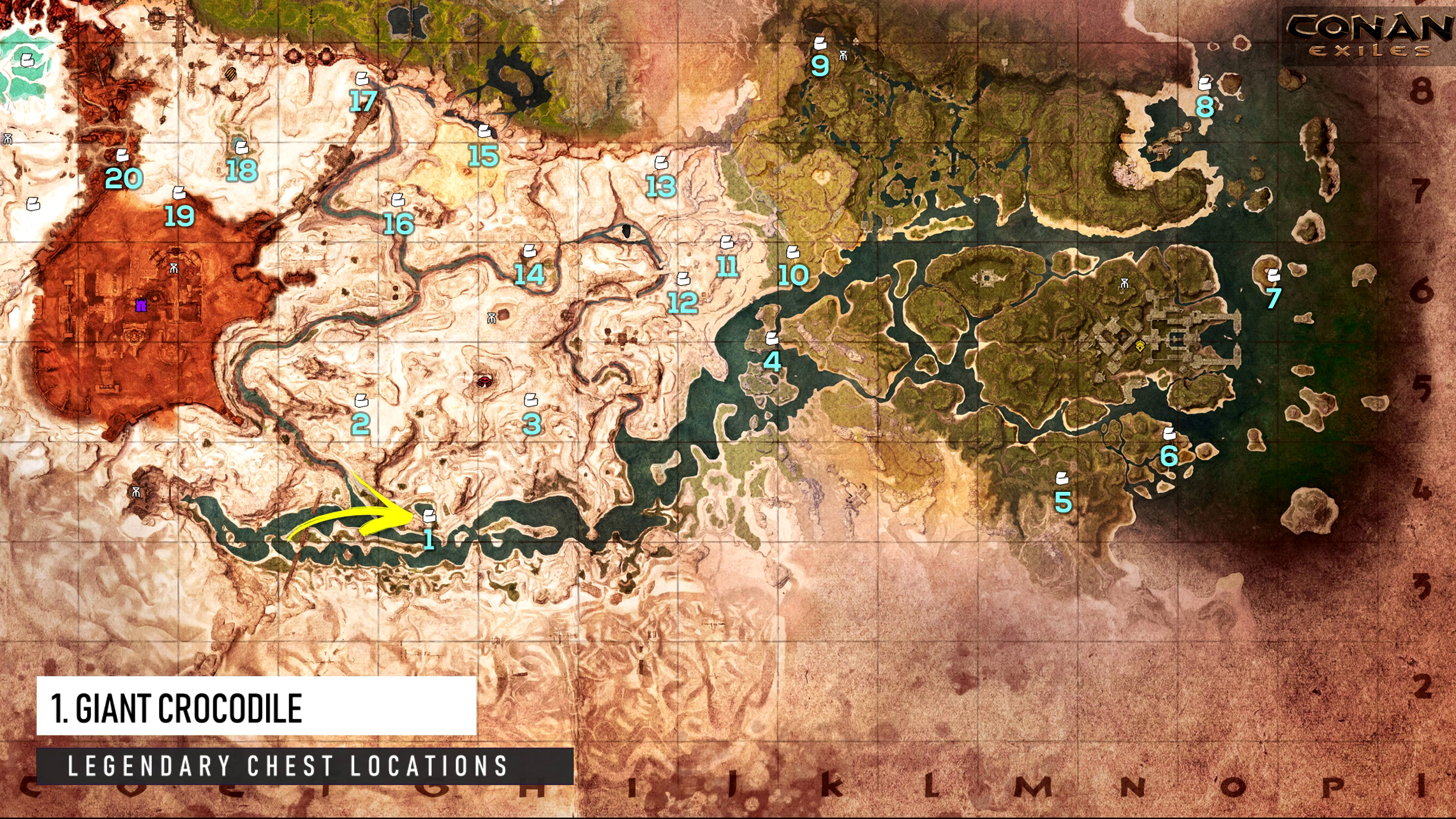 Conan exiles boss map