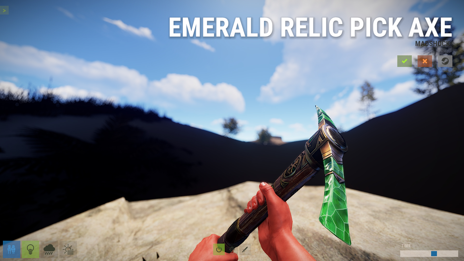 Emerald Relic Pick Axe thumbnail 4