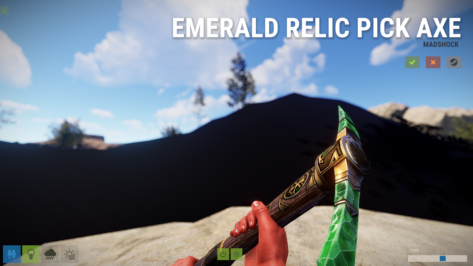 Emerald Relic Pick Axe thumbnail 5