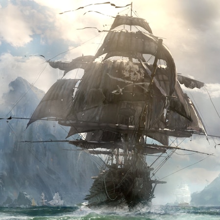 Pirate ship ocean sail