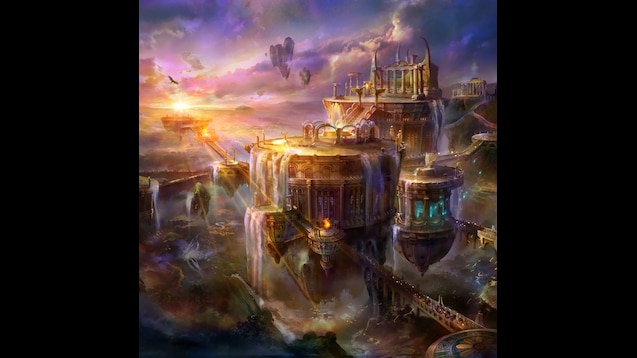 floating city fantasy