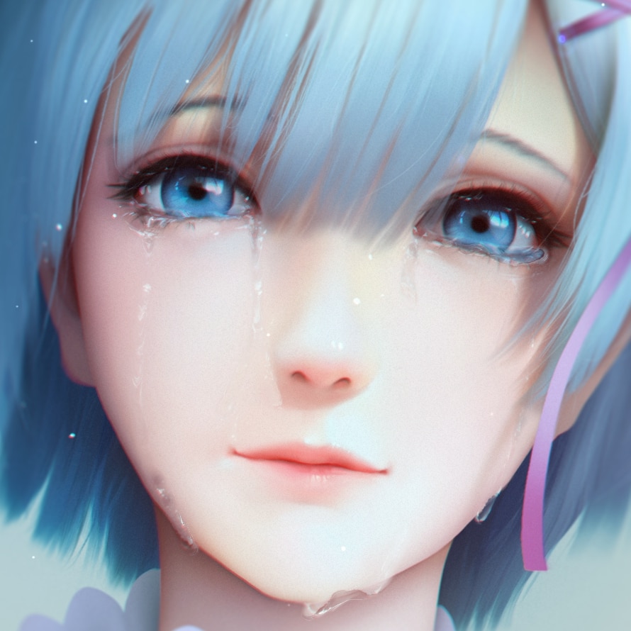 Blue Hair Girl ♥ / Rem Re:Zero