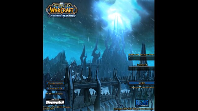 Steam Workshop::World of Warcraft Wrath of The Lich King [log in screen  with Music]